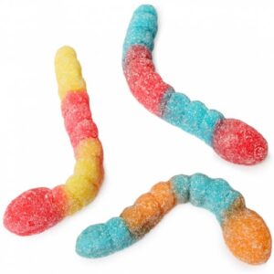 Fini Sour Fruit Gummy Worms 2.2lb Bag Bulk